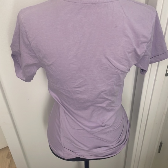 Paco Rabanne Neon Lilac Logo Tee Size L - Picture 5 of 6